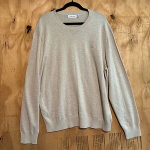 Calvin Klein Tan Crewneck Sweater Sz XL 100% Cotton